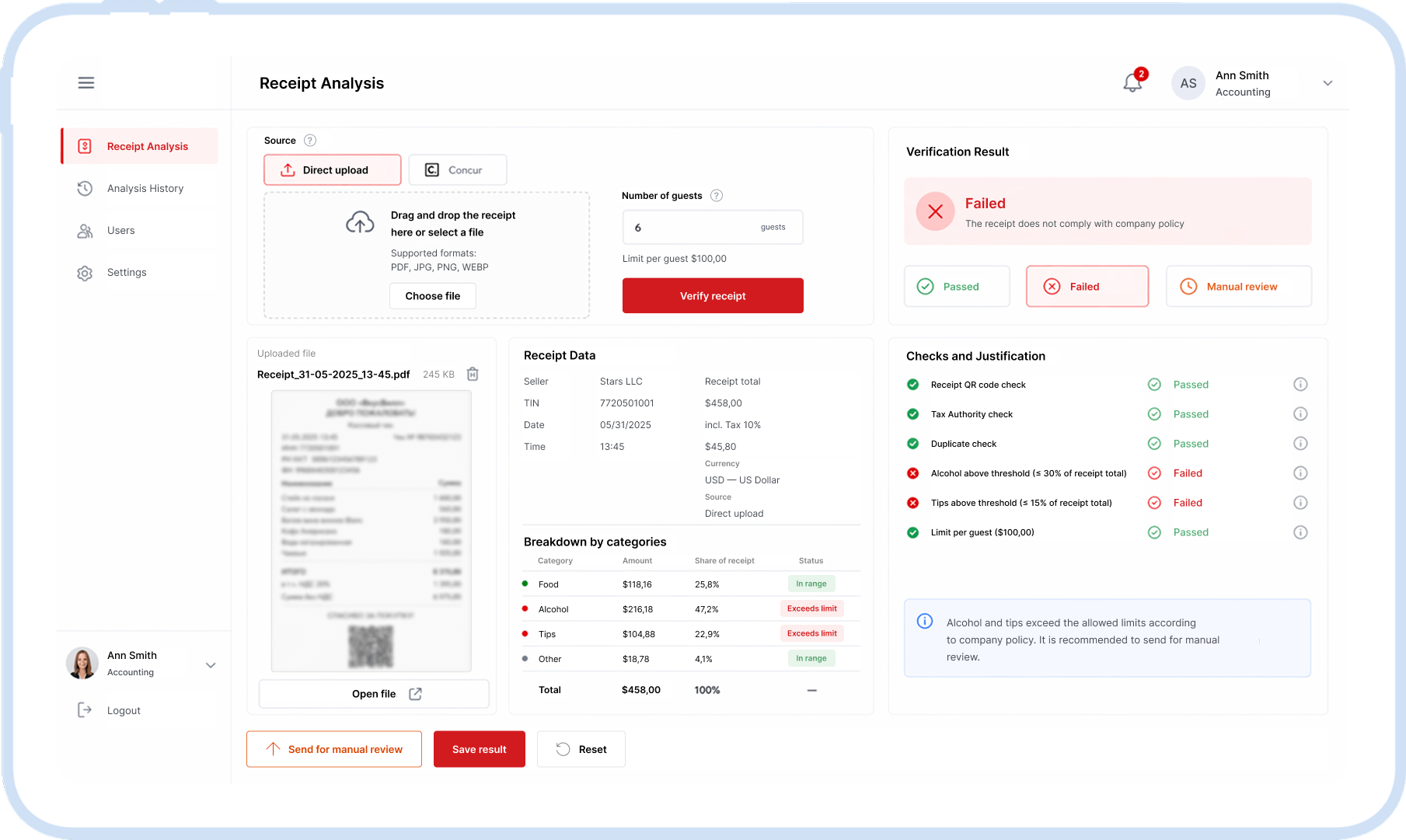 Smart Corporate Expense Tracking System